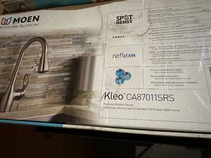 lot 129 image: Moen Kleo CA87011SRS Spot Resist Stainless Kitchen Faucet