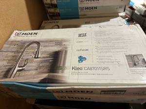 lot 130 image: Moen Kleo CA87011SRS Pull-Down Kitchen Faucet with Spot Resist Finish