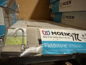 lot 131 image: Moen Fieldstone 87080SRS Pull-Down Kitchen Faucet