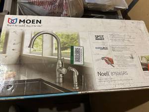 lot 133 image: Moen Noell 87506SRS High Arc Kitchen Faucet with Spot Resist Finish