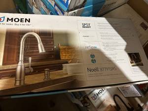 lot 138 image: Moen Noell 87791SRS Pullout Kitchen Faucet with Spot Resist