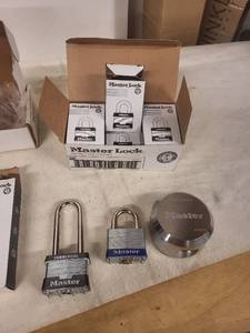 lot 260 image: Set of 3 Master Lock Padlocks with Unique Designs