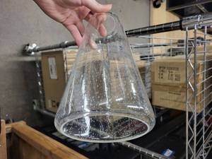Quorum International Clear Seeded Glass Lamp Shade