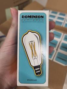 lot 4A image: Box of 12 Dominion Ventures ST12E12 LED Light Bulbs