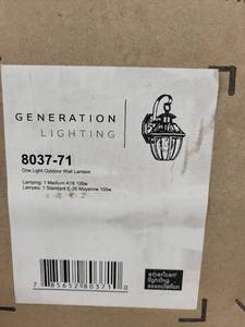 lot 13A image: Generation Lighting Outdoor Wall Lantern Model 8037-71