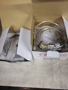 lot 14A image: Set of 5 Oggetti Pendant Light Fixtures in Satin Nickel and Dark Bronze