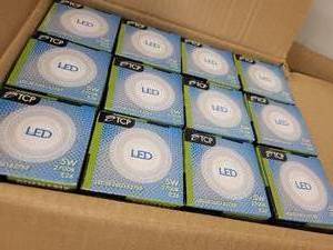 lot 24A image: Box of 48 TCP 5W LED Dimmable Bulbs E26 Base
