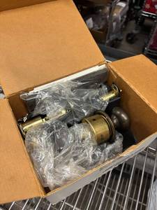 lot 222 image: Schlage H1106 EV PLY 613 Door Handle Set with Latch and Strike