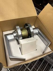 lot 225 image: Barrier Free ADA Compliant Lever Handle Lockset for Store Room