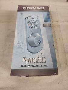 lot 239 image: Kwikset Powerbolt Touchpad Keyless Entry Deadbolt