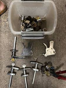 lot 87 image: Collection of Lock Cores, Keys, and Locksmithing Tools