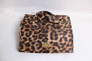 lot 35 image: JIM New York Leopard Print Jewelry Organizer with Zip Pouches