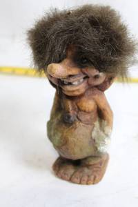 lot 141 image: Vintage Troll Doll with Fluffy Hair