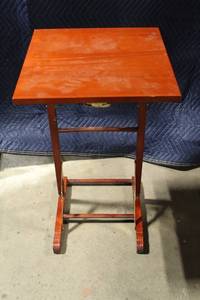 lot 157 image: Folding Wooden TV Tray Table