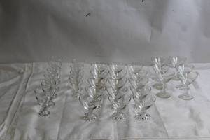 lot 186 image: Collection of 26 Glass Goblets and Coupes