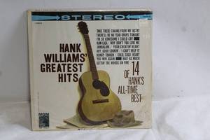 lot 256 image: Hank Williams Greatest Hits 33 RPM Vinyl Record