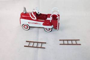 Vintage Fire Truck Pedal Car with Ladders