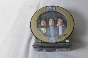 lot 15 image: Limited Edition Elvis Presley PEZ Collectibles Tin - Set of 3 Dispensers