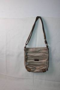 lot 44 image: Used Tan Leather Crossbody Sling Bag with Adjustable Strap