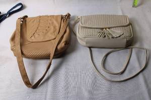 lot 55 image: Set of 2 Womens Shoulder Bags with Decorative Patterns