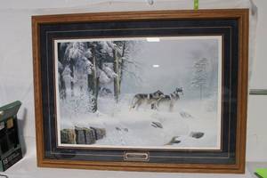 lot 66 image: Leo Stans Morning Solitude Limited Edition Signed Print with Oak Frame