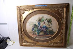 lot 73 image: Framed Artwork Vineyard Blessings by Lisa White