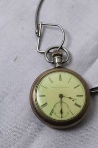 lot 88 image: Vintage Roman Numeral Pocket Watch with Chain