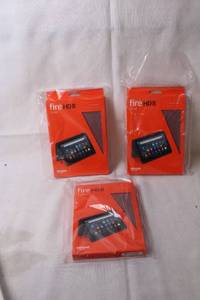 lot 103 image: 3-Pack Amazon Fire HD 8 Cover, 10th Gen, Sealed