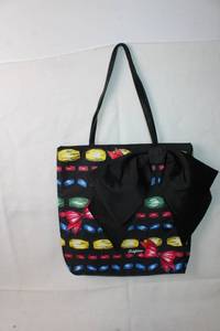 lot 118 image: Brighton Tote Bag with Bold Pattern and Bow Detail