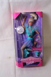 lot 120 image: 1998 Olympic Skater Barbie Doll with Medal - Official Licensed Product