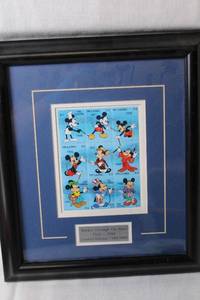 Mickey Through The Years Limited Edition Stamp Collection - Framed