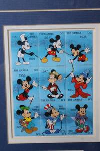 Mickey Through The Years Limited Edition Stamp Collection - Framed