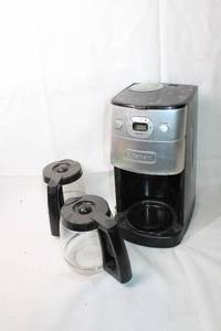 lot 143 image: Cuisinart Grind & Brew 12-Cup Automatic Coffeemaker with Two Carafes