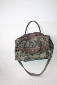 lot 155 image: Vintage Tapestry Duffel Bag with Floral Pattern