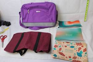 lot 159 image: Set of 5 Assorted Cosmetic and Travel Bags including Embark Duffel