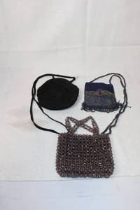 lot 168 image: Collection of 3 Vintage Beaded and Crocheted Purses