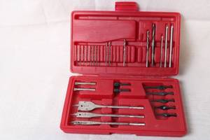 lot 173 image: Black & Decker Drill Bit Set in Red Storage Case