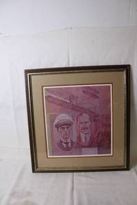 lot 231 image: Framed Wright Brothers Artwork