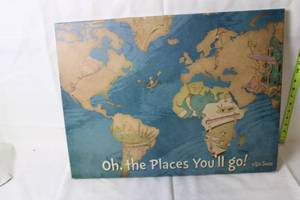 lot 235 image: Dr. Seuss Oh, the Places Youll Go Canvas Wall Art
