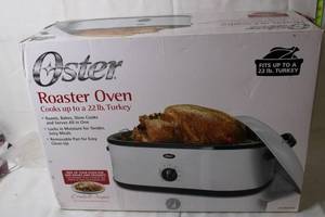 lot 254 image: Oster Roaster Oven CKSTRS18-W - Fits Up to 22 lb Turkey