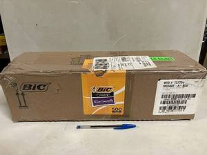lot 140 image: Bic Cristal Blue Pens