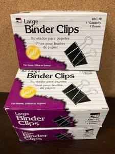 lot 123 image: Large Binder Clips
