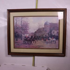 lot 120 image: Vintage Artwork  Various Framed Prints LOT OF 5