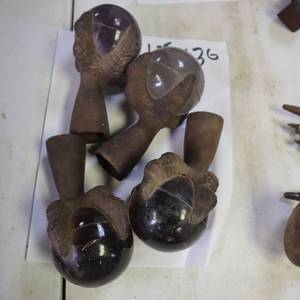 lot 136 image: ANTIQUE CLAWFEET -set of four