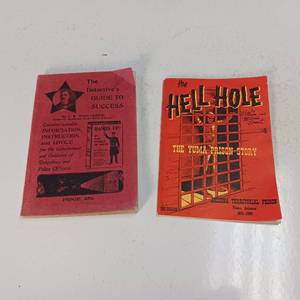 lot 15 image: The H3ll Hole book  about Yuma Prison plus Detective Guide from 1903