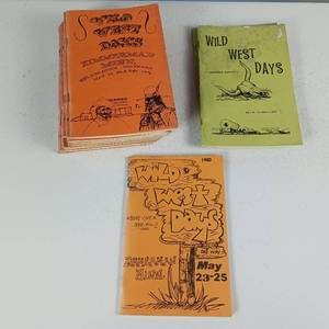 lot 21 image: Wild West Days x 20 plus programs and ads from 70s and 80s.