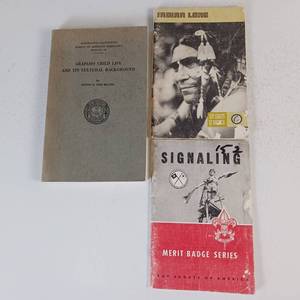 lot 25 image: SCOUTS OF AMERICA  1952 PLUS SMITHSONIAN BOOK