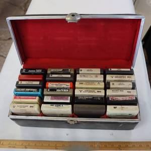lot 172 image: VINTAGE CASE OF 8 TRACK TAPES