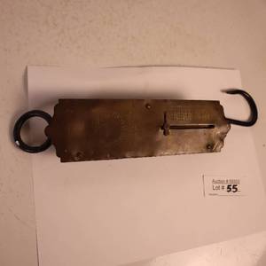 lot 55 image: VINTAGE FISHING SCALE