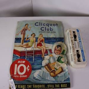 lot 195 image: VINTAGE CLIQUOT CLUB DISPLAY
